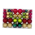 thumbnail image 4 of 100 Uds adornos de bolas de Navidad bolas de Navidad decoraciones de Navidad colgante para compromiso Festival del Día de San Valentín boda Verde Oscuro, 4 of 8