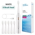thumbnail image 1 of 6 brush head sonic electric toothbrush 5-speed USB charging white, 1 of 4