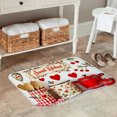 thumbnail image 2 of FJPT Sweet Kitchen Non Slip Flannel Polyester Floor Mat For Bathroom Kitchen Bedroom Decor 31.5x19.7 inch, 2 of 5