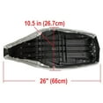 thumbnail image 2 of 26" Replacement Seat for Kazuma Falcon 110cc 150cc 250cc ATV Quad Compatible with Roketa Redcat Baja Coolster TaoTao SunL and Chinese 4-Wheeler Models Black/Gray, 2 of 4