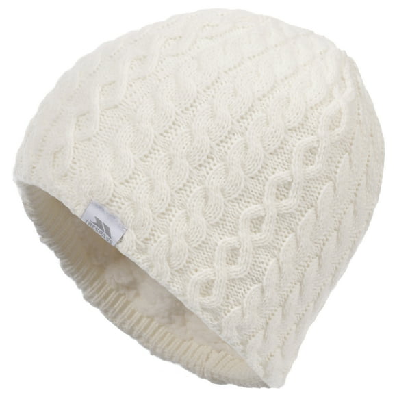 Trespass Womens Beanie Hat Kendra - Women's Knitted Hat, Long Pile Fleece Lining Winter Hat, Ladies Warm Outdoor Beanie