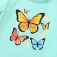 thumbnail image 6 of Younger Tree Baby Girl Shorts Outfit Kid Summer Print T-Shirt Denim Shorts Clothes Set for 2-3T, 6 of 9