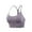 Purple, variant on Women Wirefree Travel Bra High Support Fitness Sports Bra for Women with Adjustable Straps and Maximum Comfort XXL Purple