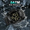 thumbnail image 5 of Men's Digital Sports Watch With Stopwatch/Alarm/Dual Time/ LED Backlight Outdoor Sports Waterproof Watch PU Strap Gifts for Man Christmas Gifts, 5 of 9