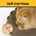 thumbnail image 4 of Cat Scratcher Cardboard,2 in 1 Oval Cat Scratch Pad Bowl for Indoor Kitty Grinding Claw,Round Kittens Scratching Board Corrugated Lounge Pet Beds&Furniture Protector for Couch&Carpets&Sofas, 4 of 9