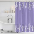 thumbnail image 6 of 60x72 Inch Shower Curtains for Bathroom, Halloween Fabric Bath Curtain Decor, Purple Farmhouse Spooky Skeleton Hands Waterproof Restroom Curtains Shower Set Accessories with 12 Hooks 60 Inch, 6 of 7