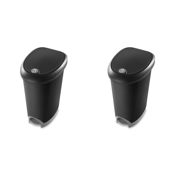 Sterilite 10739002 Garbage Can 12.6 Gallon/48 Liter Locking StepOn