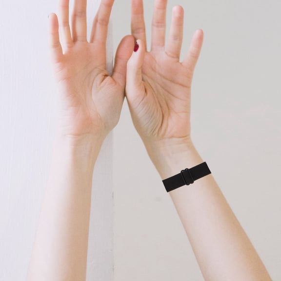 PAMINGONO 1Pcs Braided Nylon Watch Band For Inspire 1 And Hr Black 5.70X0.59X0.20in