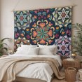 thumbnail image 3 of Vintage Flower Large Tapestry for Bedroom Wall Hanging Tapestry, Boho Abstract Colorful Ethnic Floral Ceiling Backdrop Tapestries Poster Blanket Wall Decor for Teens Room Living Room Dorm 100" x 59", 3 of 8