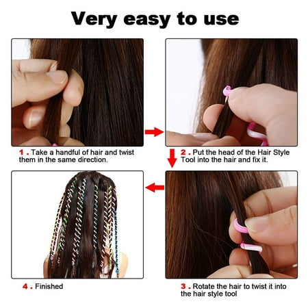 18PCS Girls Hair Styling Twister Clip, Women Hair Braider DIY Tool  Accessories, Hair beads for braids for girls Braided hair circle | Walmart  Canada