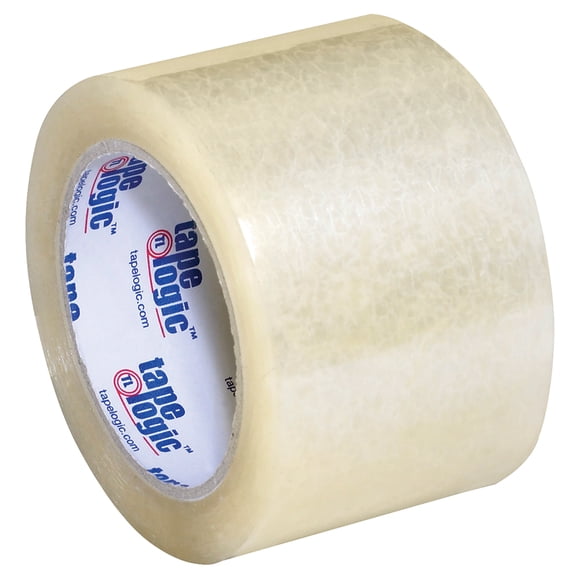 Tape Logic® #350 Industrial Acrylic Tape, 3" Core, 3" x 55 Yd., Clear, Case Of 6
