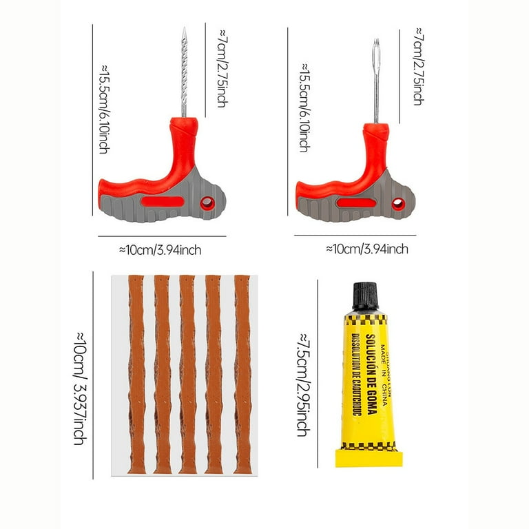 Mushroom Tire Plug Kit With 90PCS Pins,Practical Rapid Plug