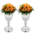 thumbnail image 5 of Dwellnix US Crystal Vase Flower Vase Wedding Flower Vase Iron Home Dining Table Decor, 5 of 7