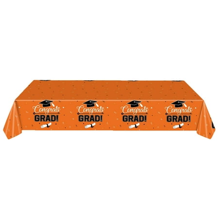 

Lomubue Tablecloth Rectangle Graduation Element Print Diploma Card Stars Disposable 2023 Congrats Grad Table Cloth Graduation Season