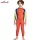 thumbnail image 3 of Greeniant Traje de neopreno para niños de 2,5 MM, traje de baño térmico de neopreno resistente a los arañazos para niños con cremallera trasera, traje Deportes acuáticos manga verde naranja M Greeniant OD003690-02, 3 of 6