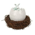 thumbnail image 2 of Ovzne Easter Cute Home Flower Pot Little Rabbits Resin Woven Ornament On Clearance, 2 of 6