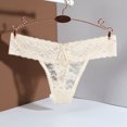 thumbnail image 2 of Women's Briefs plus Size Thong Adult Underwear Lace Bikini Underwear Women Variety Pack Womens Lace Boy Short Panties Panties Lingerie Womens Briefs No Show No Seam Beige L, 2 of 4