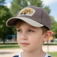 thumbnail image 6 of CYRBOKO Cotton, Running Cotton Breathable Adjustable Baseball Caps for Kids Coffee Size 2-6 T, 6 of 6