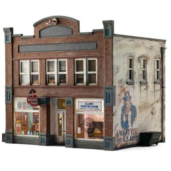 Woodland Scenics WOO4957 N Scale Records & Recruiting Building