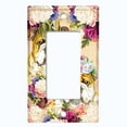 thumbnail image 5 of Metal Light Switch Plate Cover Cute Bulldog Couple Green Fedora Floral Crown DOG024, 5 of 13
