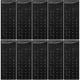 thumbnail image 1 of 10pcs Keyboard Stickers Black Background with White Lettering Keyboard Skin, 1 of 3