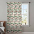 thumbnail image 3 of Vintage Flowers Sheer Curtains 63 Inches Long, Spring Pink Green Floral Country Leaves Birds Light Filering Curtains, Breathable Simi Curtain Privacy Drapes for Living Room Bedroom Window Treatment, 3 of 9
