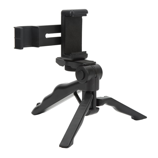 Phone Holder, Light Weight Selfie Tool 1/4in Screw Adjustable Foldable For Photographing