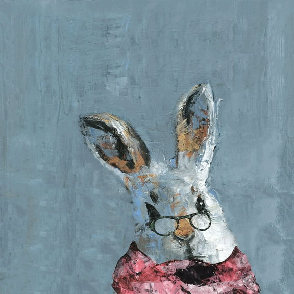 Marmont Hill Granny Bunny Canvas Wall Art