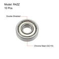thumbnail image 2 of Uxcell Deep Groove Ball Bearings Inch Double Shielded Chrome Steel Roller Z2 P0 R4ZZ, 2 of 4