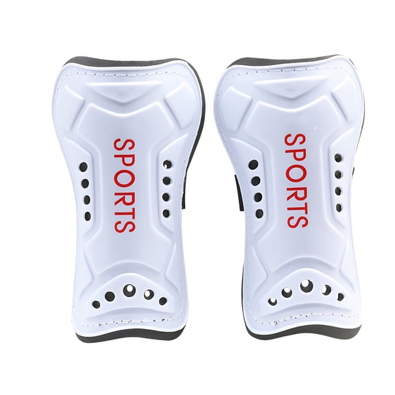 BESTSKY Youth Soccer Shin Guards Lightweight Breathable Child Calf Protective Gear Soccer Equipment Kids Shin Guards for 4-12 Boys and Girls Children Teenagers, White L
