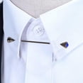 thumbnail image 2 of Pin de barra de cuello clásico para hombre con broches de decoración de joyería de de colores Diamante azul Zulema Clips para la barra del cuello de la camisa, 2 of 8