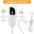 thumbnail image 5 of Heating pad Electric Heat Pad for Back Pain and Cramps Relax - Electric Heat Pad with 6 Heat Settings -Auto Shut Off (Silver Gray, 33“x17”) Color 33“x17” Color 33“x17”, 5 of 5