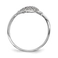 thumbnail image 2 of 925 Sterling Silver Cubic Zirconia Cz Heart Lock Key Ring Love, 2 of 8