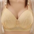 thumbnail image 2 of THDHVS Wireless Bras for Women,Lady's Embroidered Glossy Comfortable Breathable Bra Underwear No Rims Khaki50, 2 of 7