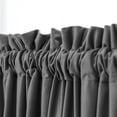 thumbnail image 4 of Sexy Dance Blackout Curtain UV Protection Drapes Thermal Insulated Curtains Energy Efficient Thick Solid Rod Pocket Velvet Panel Grey W:59"x H:98"/ 150cm*250cm, 4 of 8