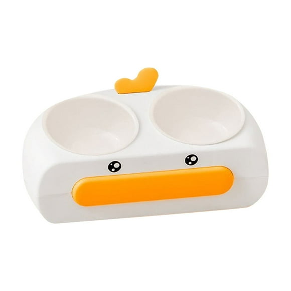 Little Yellow Duck Cat Bowl Pet Bowl Upset Pet Feeder Cat Bowl Suitable Dishwasher And Microwave