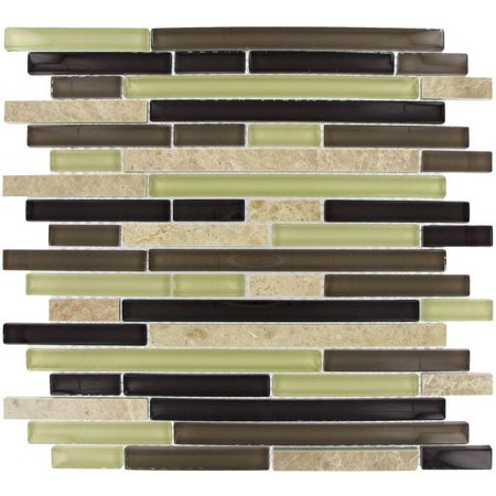 UPC 747583023636 product image for aspen interlocking 12 in. x 12 in. mosaic glass-stone floor and wall tile | upcitemdb.com