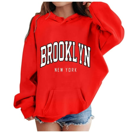 

Sweatshirts for Teen Girls Back School Campus Style Long Sleeve Warm Soft Comfortable Cartoon Pattern Sweatshirt