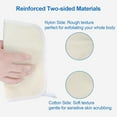 thumbnail image 5 of 3Pcs/6Pcs/9Pcs Exfoliating Washcloth, Shower Cloth for Body and Face Exfoliator Scrubber, Two Sides Exfoliate Shower Rag Wash Cloths Nylon Cotton Loofah Sponge Scrub Towel, 10.5X9Inch, 5 of 7
