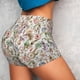 thumbnail image 4 of Fotbe Floral Shorts Sin Costuras – Shorts Deportivos de Cintura Alta para Mujer, Elásticos para Gimnasio, Yoga, Running o Ciclismo-Large, 4 of 8