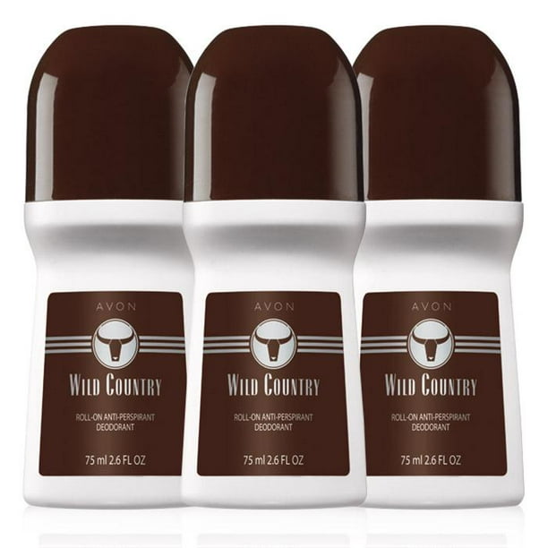 Avon Wild Country Deodorant Roll On Antiperspirant Deodorant, Anti