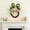 Green-9C-clearacne, variant on WWG 10.2in Easter Bunny Shaped Wreath with Eggs Bow for Front Door Window Wall Hanging Spring Party Home Decor 26x18cm