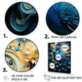 thumbnail image 3 of Designart "Vibrant Display Of A Peacock Amidst Flowers III" Animals Peacock Floater Framed Wall Art Living Room, 3 of 5