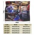 thumbnail image 2 of Transformers Blanket, Super Soft Throw Blanket, Cozy Flannel Blankets For Boys Girls, Warm Blankets For Couch Sofa Bed, 50"X40", 2 of 9