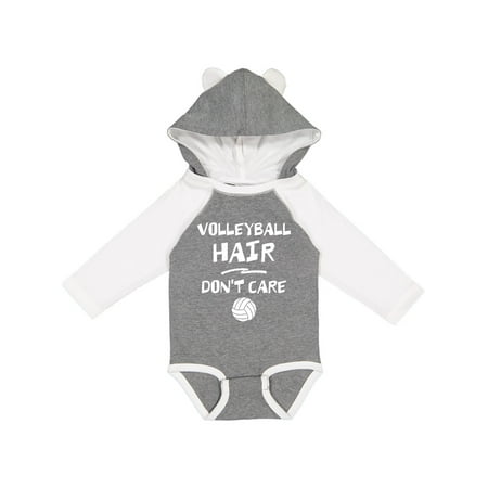 

Inktastic Volleyball Hair Gift Baby Girl Long Sleeve Bodysuit