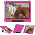 thumbnail image 4 of TECH CIRCLE Case for Apple (10.2-inch) iPad (9th/8th/7th Generation) (2021/2020/2019) - Lightweight Plastic Kickstand Case Portable Handle Protective Cover for Kids (Rose), 4 of 6