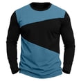 thumbnail image 3 of WAENQINLA Men Lightweight Long Sleeve Tees Crew Neck Color Block Slim Fit Tshirts Moisture Wicking Breathable Casual Pullover Tops S-2XL, 3 of 6
