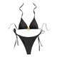 thumbnail image 5 of WILLBEST Traje de Baño Mujer Curvy conjunto de Bikini de Dos Piezas con Cuello Halter Triangular Tanga Sexy Traje de Baño con Cordones Laterales, 5 of 6