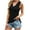 Black, variant on Scyoekwg Women's Striped Tank Tops V Neck Sleeveless Slim Fitted Shirts Summer Casual Basic Tank Tee Shirts (Black,L)