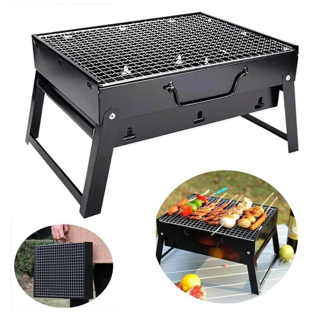 iMeshbean Barbecue Charcoal Grill Stainless Steel Folding Portable BBQ